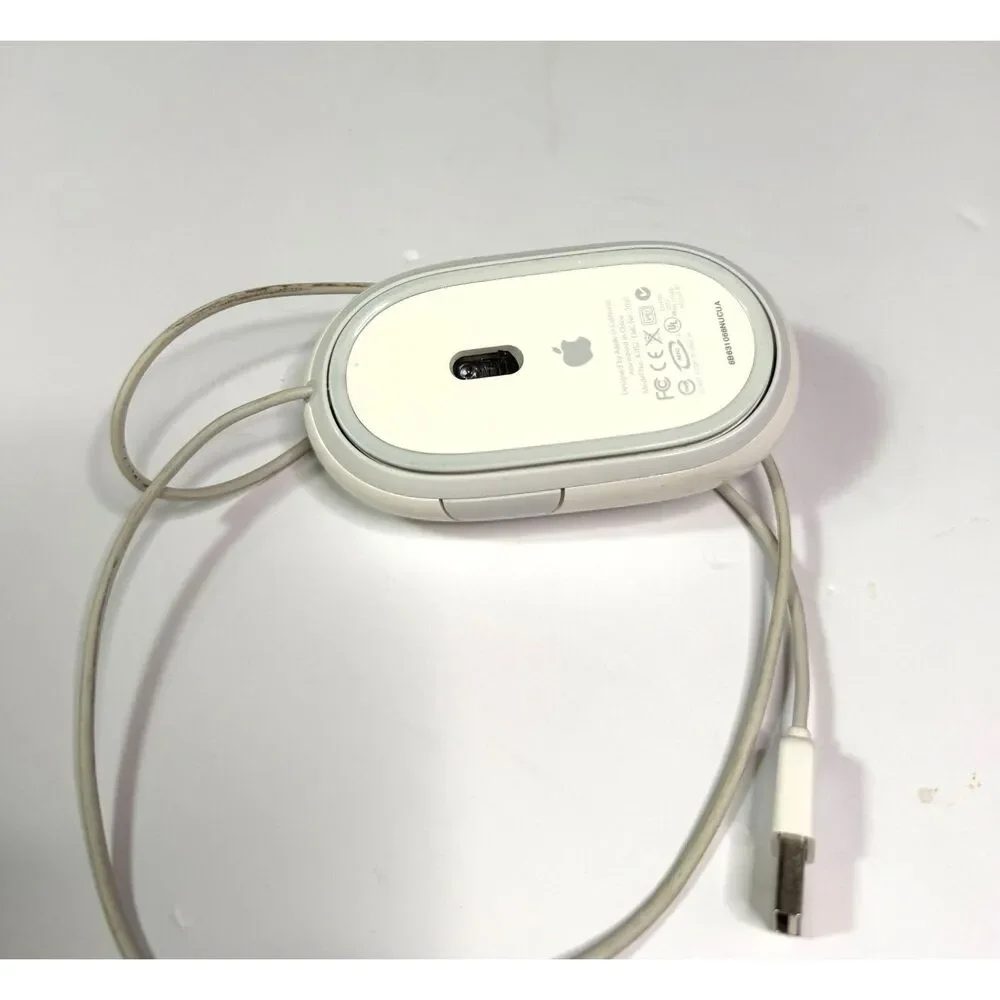 vintage Apple Mighty Mouse A1152 EMC 2058 Wired USB Tested Working!